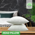 Buy 1 Get 1 Free, Fiber Head Pillow, Tissue Fabric, White, (18"x24"). 