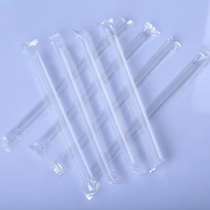 100pcs%20Individually%20Wrapped%20Jumbo%20Straw%20Plastic%20Drinking%20Straws%20Smoothies%20Milkshake%20Cocktail%20Disposable%20Straw%20-%20Image%202