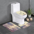 Cross-border one drop delivery carpet toilet three-piece set of underwater world floor mat bathroom mat absorbent mat to figure. 