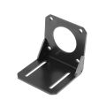 O Black - NEMA 57 Stepper Motor Metal Bracket with M4 Screws. 