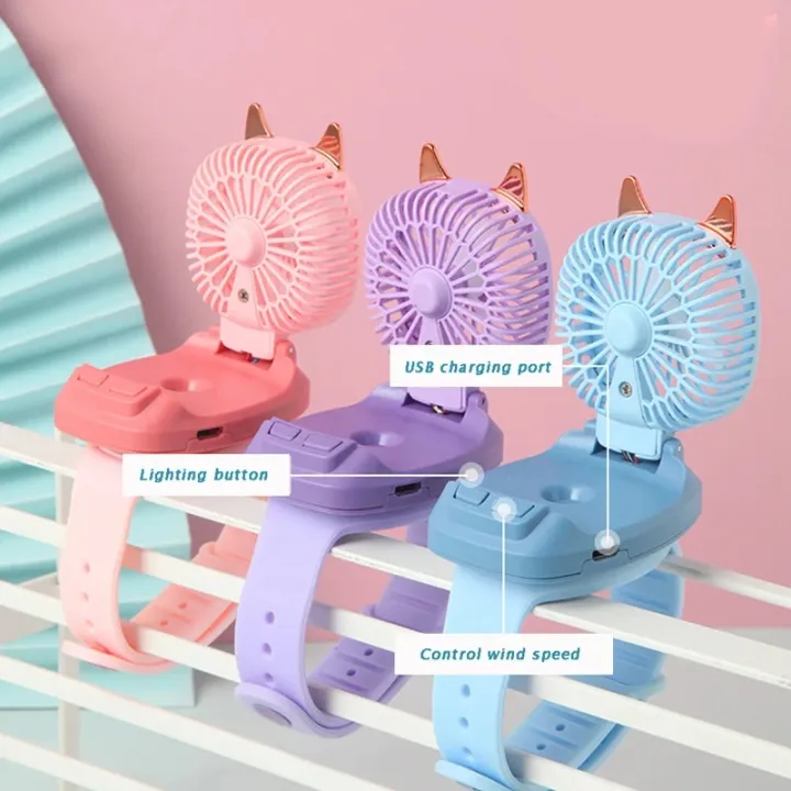 Cartton%20Cat%20Design%20Portable%20Wrist%20Strap%20Mini%20Watch%20Hand%20Held%20Fan%20USB%20Charging%20Small%20Rechargeable%20Fans%20With%20Colorful%20LED%20Lights%20-%20Image%204