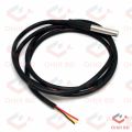 3 Wire DS18B20 Waterproof Digital Temperature Temp Sensor Probe 1M Stainless Steel Package Waterproof DS18B20 Temperature Sensor Probe For Arduino Raspberry Pi. 