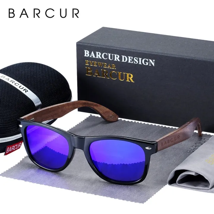 BARCUR%20Black%20Walnut%20Sunglasses%20Wood%20Polarized%20Sunglasses%20Men%20Glasses%20Men%20UV400%20Protection%20Eyewear%20Wooden%20Original%20Box%20-%20Image%207