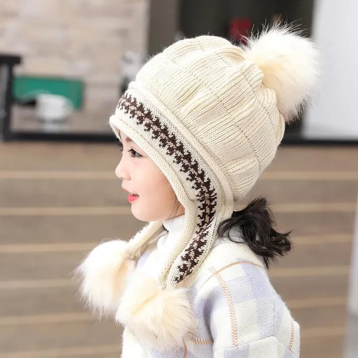 Winter%20Beanies%20Baby%20Ring%20Hat%20Pompom%20Children%20Hats%20Knitted%20Cute%20Cap%20for%20Baby%20Girls%20Boys%20Warm%20Fleece%20Lining%20Earflap%20Caps%20for%20Kids%20-%20Image%204