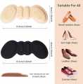 2Pcs Butterfly Silicone Gel Heel Pads – Adhesive Shoe Insoles, Heel Cups & Back Protectors for Sneakers – Foot Care Inserts for Pain Relief, Spurs & Comfort.