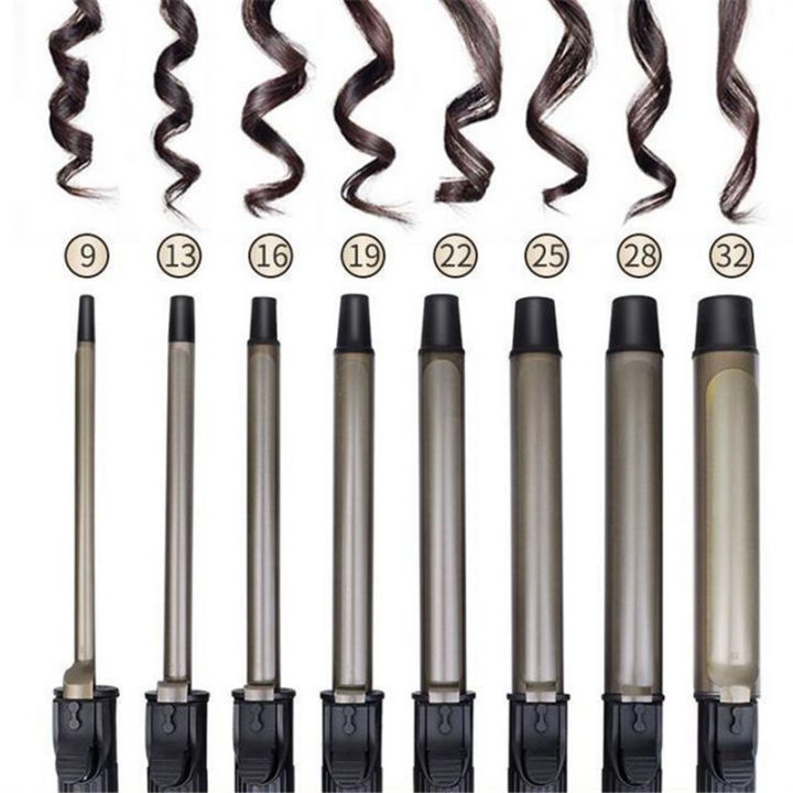 9mm 25mm 32mm Professional Ceramic Hair Curler LED Digital Temperature Display Curling Iron Roller Curls Wand Waver Hair Tool 2#