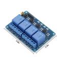 Arduino 4-Channel Relay Module - Control Board with Optocoupler - Four Relay Outputs for Various Applications and Automation.