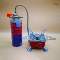 Portable Mini Gas Stove with Cylinder for Camping | Foldable Outdoor Cooking Burner for Hiking & Travel. 