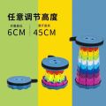 Outdoor Rainbow Retractable Stool Lightweight StorageinsHigh-Profile Figure Folding Stool Plastic Rainbow Stool Park. 