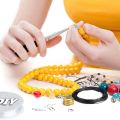 Jewelry Making DIY Bracelet Necklace Material Tool Pliers,Jewelry Set Getting Started,Bracelet,Earring Making Kit. 