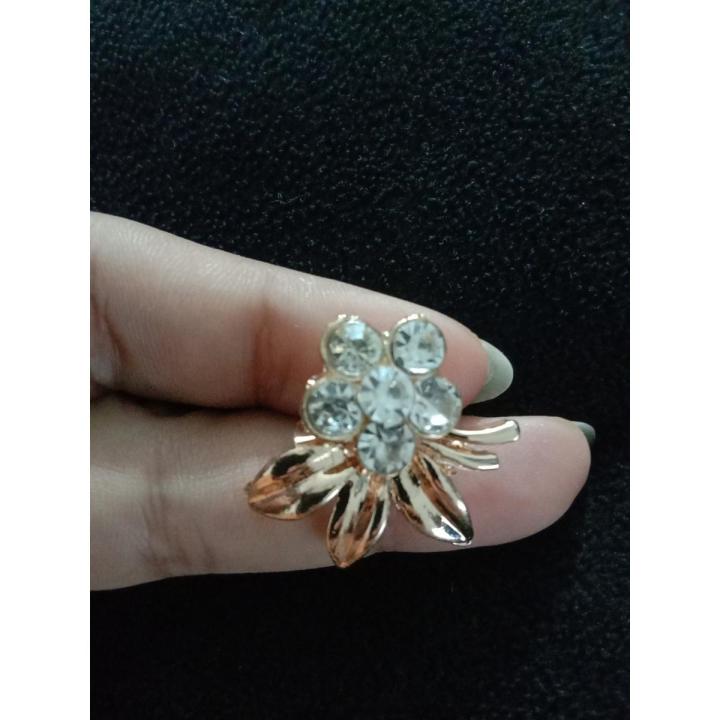 Women's Hijab Pin Brooches Gold Color 1 Pc
