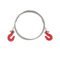 1: 10 RC Crawler Accessories Metal Trailer Wire Rope Tow Rope with Hooks for RC Car 1/10 D90 Axial SCX10 Truck RC Car Parts.