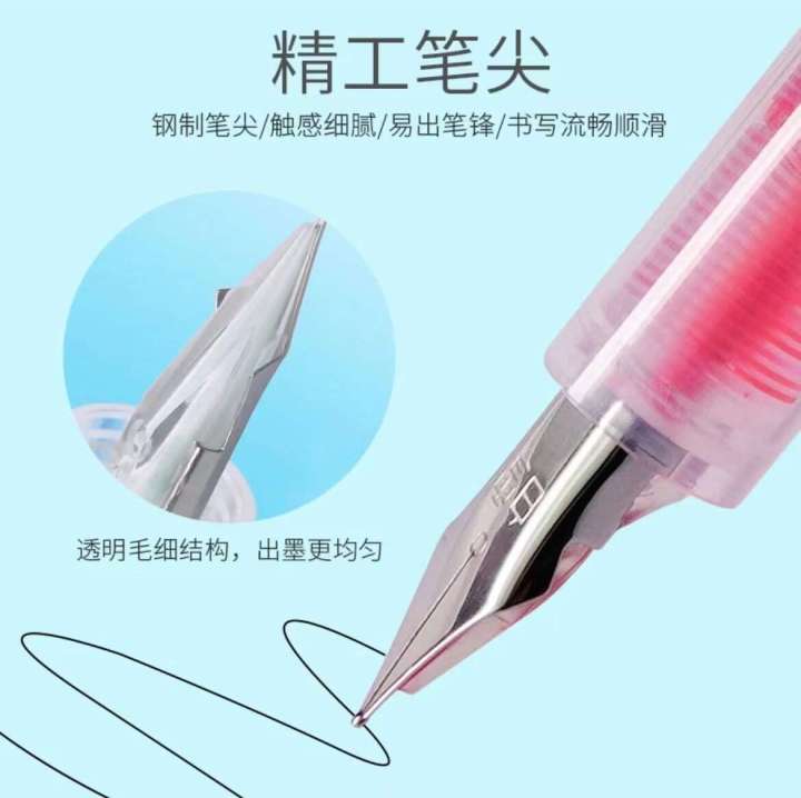 Snow%20White%20FP20%20Large%20Capacity%20Direct%20Liquid%20F%20Pointed%20Practice%20Script%20Signing%20Pen%208%20Colors%20Available%20-%20Image%204
