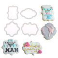4pcs vintage plaque frame cookie cutter set plastic biscuit cutter cake tools Encounter. 
