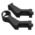 45 Degree Iron Sights Rear Front Sight Mount Set for Weaver Picatinny Rails(null).