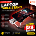 waterproof Multi-function and Removable Stand Folding Computer Laptop Desk Small Bed Desk Simple Dormitory Lazy Table Bed with Laptop Table with Holder Slot Portable Table Stand for Laptop Tablet Reading Table - cloth stand".
