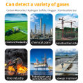 SNDWAY SW-7500A Gas Detector Device 4 in 1 Oxygen Hydrogen Sulfide Carbon Monoxide Combustible O2 Ex H2S CO Gas Monitor Alarm.