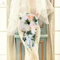 Cascading Bridal Bouquet Boho Silk Flowers Wedding Bouquet for Bride for Wedding Anniversary Photo. 