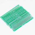 2x8cmm DOUBLE SIDE DOT Veroboard Double Side Dot 7x5cm Glass Fiber Stripboard PCB Printed Circuit Board Project Board For Prototyping Weld Soldering Arduino Cables Connectors DIY.