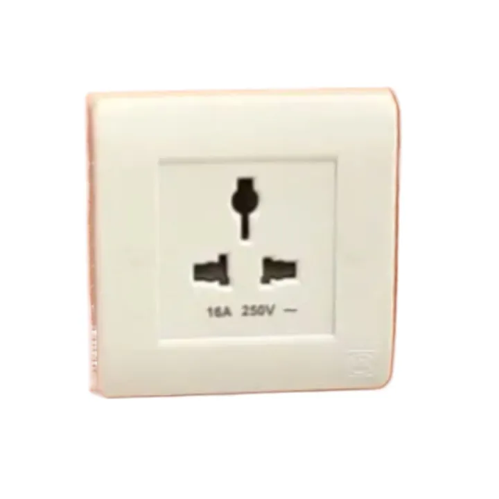 MK Made in Singapore LOGIC SLIMLINE 16A 3 Pin Multy Socket without ...