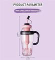 GYM Tumbler Plastic Camping Tea Infuser Bottle Reusable Large Capacity Water Bottle With Lids and Straws 1300ml. 