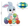 GC Handmade 5d Diamond  Painting High-definition Printing Desktop Ornament Easter Bunny Egg Holiday Decorations specification:BJP301. 