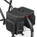 ROSWHEEL Cycling 2 in 1 30L Bicycle Black Rear Double Side Rack Bag Tail Seat Pannier Outdoor Cycling Saddle Storage. 