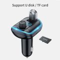 VR robot Bluetooth 5.0 FM Tran_s_mitter Wireless Handsfree Car Kit Bluetooth Car MP3 Audio Player with LED Light EQ Model. 