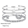 Trendy New Stylish Adjustable 4 Sets Bracelets for Women New collection - Bracelet for Girls Simple Stylish - Bracelet for Women New Collection Korean Style Fashion Jewellery Bangle Ornament. 