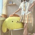 Sanrio Kawaii Pom Pom Purin Plush Toy Stuffed Animals Dog Soft Pillow Pompompurin Doll Cute Room Decor Anime Peluche Toy Gift.
