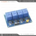 4 - Channel 5V DC Relay Module with Optocoupler – Isolated Relay Board with Screw Terminals for Arduino, ESP, Raspberry Pi, Electronics & DIY Projects.
