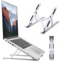 Adjustable Full Aluminum Laptop Stand-Silver. 