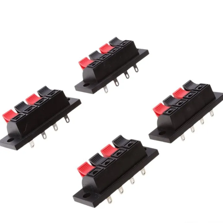 2Pcs-%204-WAY%20Speaker%20Terminal%20Block%204%20Way%20Connector%20Vertical%20Amplifier%20PCB%20Mount%204%20Positions%20Cables%20Jointing%20Clamp%20Test%20Clip%20Stereo%20Strip%20Shape%20Push%20Release%20Plate%202%20Black%202%20Red%20-%20Image%204