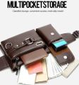 New Waist Bag Men Chest Bag Multi-Function Large-Capacity Casual Messenger Bag with Headphone Plug.