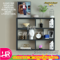 L-Shaped Floating Shelf -Adjustable Shelf - Multi-Functional Design for Books, Decor, and Storage-Modern Bookcase-Wall-Mounted Bookcase-Floating Bookshelves-HR Crafts. 