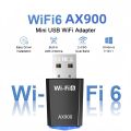 WiFi 6 AX900 USB WiFi Adapter 2.4G/5GHz 900Mbps Wireless Ethernet WiFi Network Card Drive Free USB Dongle for PC Win10/11.