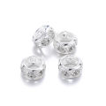 St.Kunkka 20pcs 12/10mm Copper Rhinestone Bead Ring Making Jewelry DIY For Bracelet Necklace.
