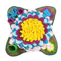 Portable Feeding Mat Interactive Eco-Friendly Non-Slip Snuffle Mat Machine-Washable Puzzle for Indoor Use Pet Owner Training. 