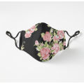 Four Layer Face Mask For Men And Women Gaming With Adjustable Ear Loop And Digital Print Face Mask Graphics Print Anime Mask And Flower Stylish Fashion Mask - Mask.