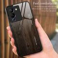 Vantime for Infinix Note 12 G96 solid color wood grain back cover case.