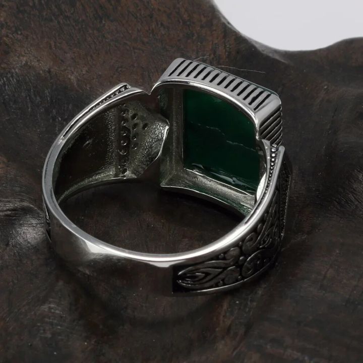 Guaranteed%20Mens%20Rings%20Silver%20s925%20Antique%20Turkish%20Rings%20For%20Mens%20Signet%20Ring%20With%20Stone%20Color%20Square%20Turkish%20Jewelry%20Anello%20Uomo%20-%20Image%205