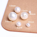100pic Plastic Pearl Beads -Cream. 