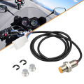 LI 12V Motorcycle Speedometer Sensor Cable With 2 Magnets Digital Instrument Sensor, Speedometer Replacement Kit Universal For Motorbike ATV Scooter. 