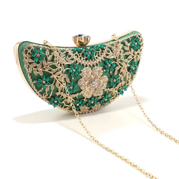 Green%20Color%20Women%20Evening%20Bags%20With%20Rhinestones%20Hollow%20Out%20Style%20Clutch%20Diamonds%20Moon%20Design%20Wedding%20Glitter%20Luxury%20Lady%20Bridal%20-%20Image%204