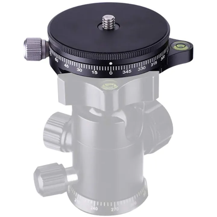 2X%20Camera%20Pan%20Base%20with%20Style%20Plate,%200.95cm%20Screw%20Aluminum%20Panoramic%20Ball%20Tripod%20Head%20with%20Bubble%20Level%20-%20Image%203