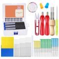 KRABALL Needle Felting Tools Kit with 8 Needles Felting Tool Holder Storage Box and Other Felting Supplies for DIY Wool Felting.