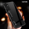 For Samsung Galaxy A05s Case Gradient Phone Back Hard Glass Cover.
