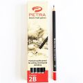 Petra 2B Black Matt Pencil 12 Pcs.