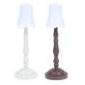 Drop Shipping 1:12 Dollhouse Miniature Furniture Lampshade Table Lamp with LED Light Model Decoration Kids Pretend Play Toy. 