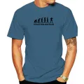 Evolution Biathlon T-shirt Men T Shirt Unique Workout Tops Cotton Tees Boyfriend Gift Clothing Human Being Tshirt Funny. 